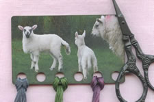 Easter Lambs Vintage Postcard Threadkeep